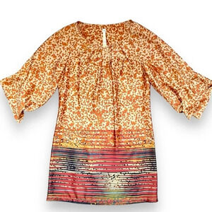 Anthropologie Uncle Frank Leopard Print Shift Dress